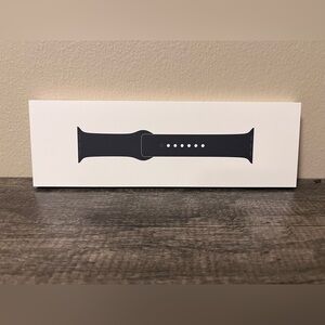 NIB New in Box Apple Watch 46mm M/L Midnight Sport Band, Space Black Steel Pin